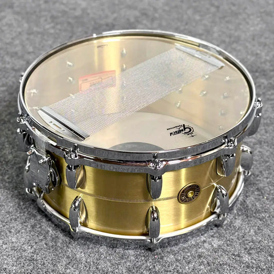 Used Gretsch USA Bell Brass Snare Drum 14x6.5 - Very Good - Drum Center Of Portsmouth