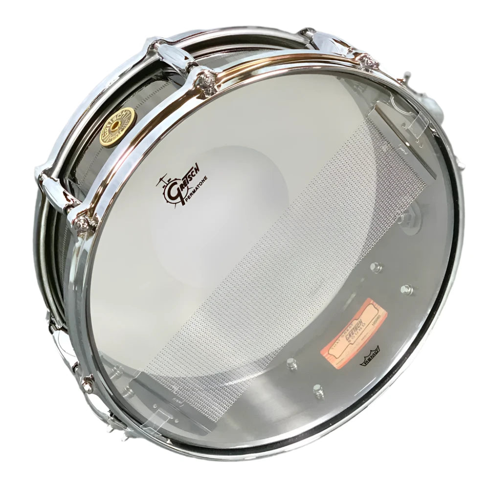 Used Gretsch USA Solid Steel Snare Drum 14x5 - Excellent - Drum Center Of Portsmouth
