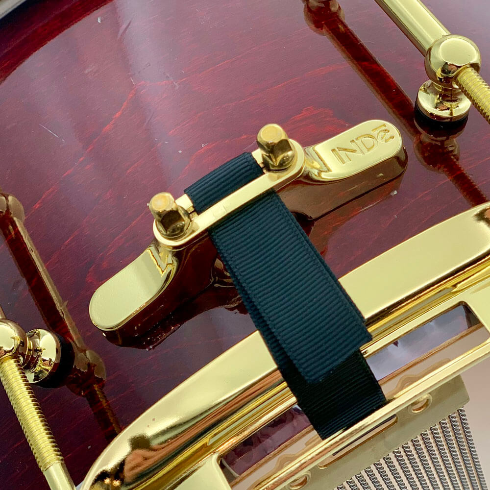 Used Ludwig Classic Maple Snare Drum 14x6.5 Cherry Stain w/Brass Hardware - Good - Drum Center Of Portsmouth