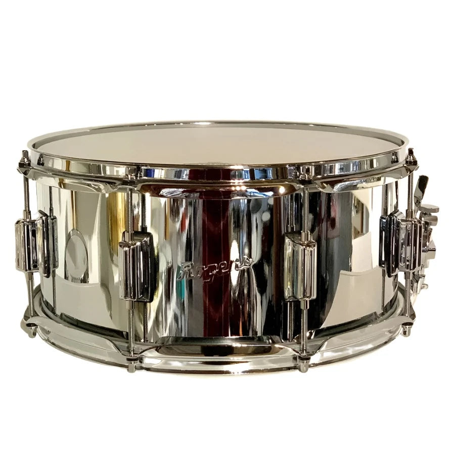 Used Rogers Powertone Steel Shell Snare Drum 14x6.5 - Excellent - Drum Center Of Portsmouth