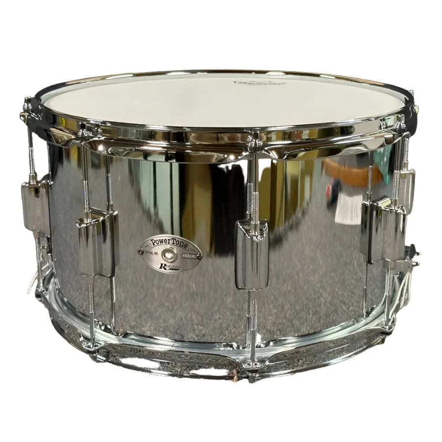 Used Rogers Powertone Steel Shell Snare Drum 14x8 - Excellent - Drum Center Of Portsmouth