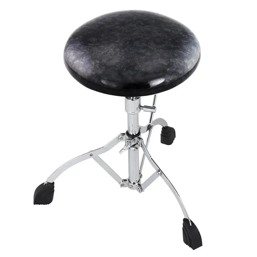Used Rogers Throne Single Braced Swan Leg Base w/Black Diamond Pearl Top - Excellent - Drum Center Of Portsmouth