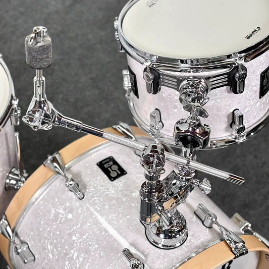 Used Sonor AQ2 Maple 4pc Jazz Drum Set White Marine Pearl - Excellent - Drum Center Of Portsmouth