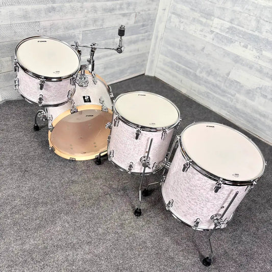 Used Sonor AQ2 Maple 4pc Jazz Drum Set White Marine Pearl - Excellent - Drum Center Of Portsmouth