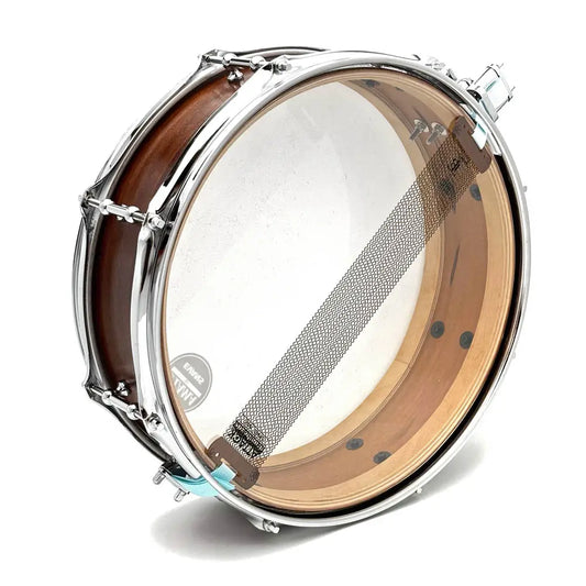 Used Custom Teak Snare Drum 14x4.5 Oil Finish - Very Good - Drum Center Of Portsmouth