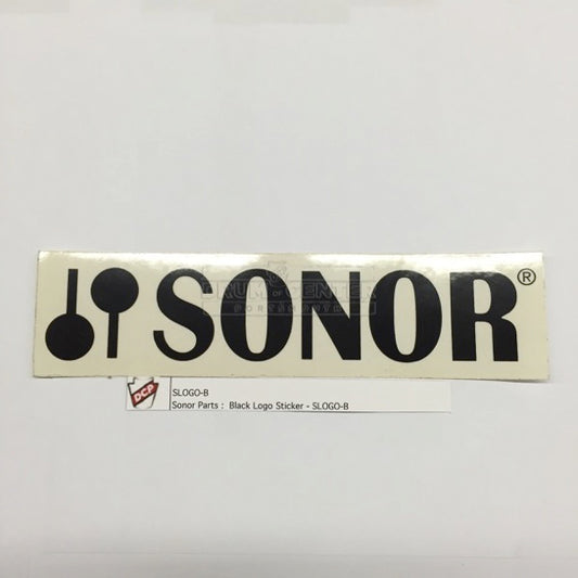 Sonor Bass Drum Logo Decal Black