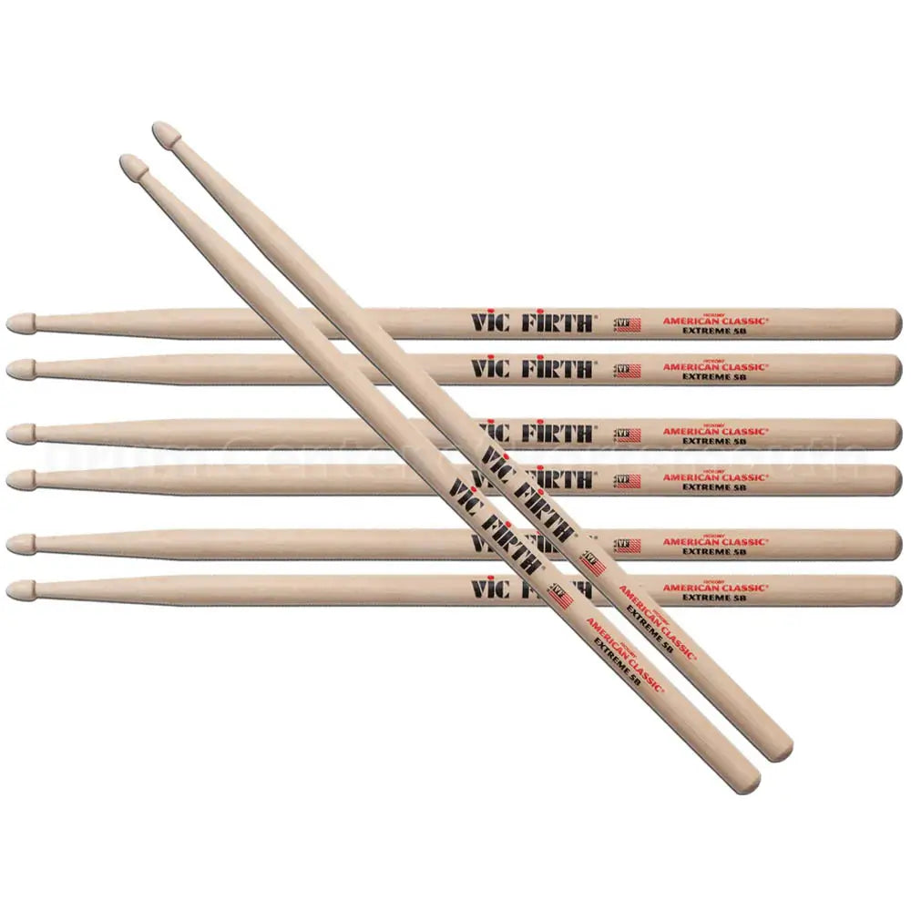 Vic Firth American Classic Extra 5B Drum Sticks, 4pr Value Pack - Drum Center Of Portsmouth