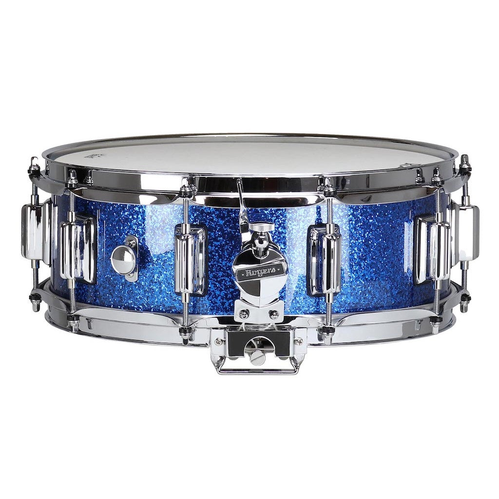 Rogers Dyna-sonic Wood Shell Snare Drum 14x5 Blue Sparkle Lacquer