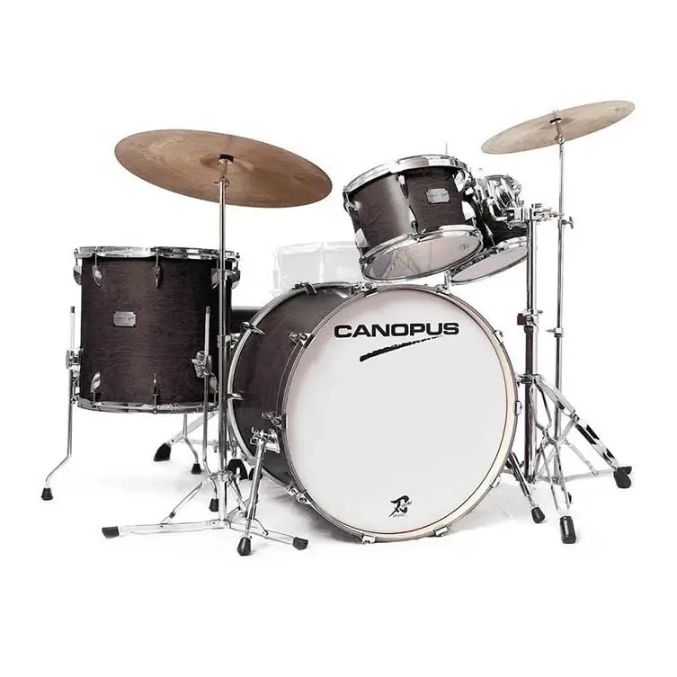 Canopus Yaiba 4pc Groove Drum Set Antique Ebony Matte Lacquer - Drum Center Of Portsmouth
