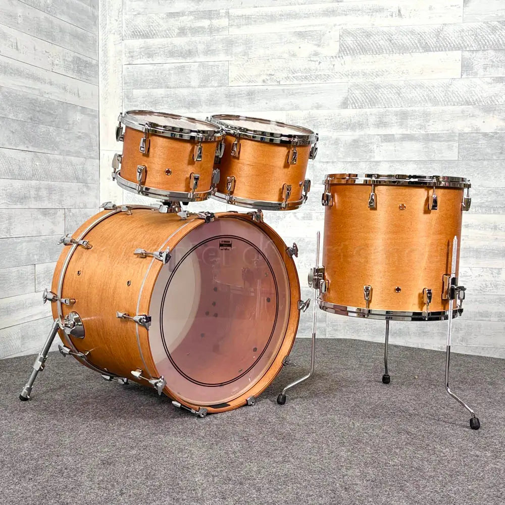 Yamaha Absolute Hybrid Maple 4pc Drum Set Vintage Natural - Drum Center Of Portsmouth