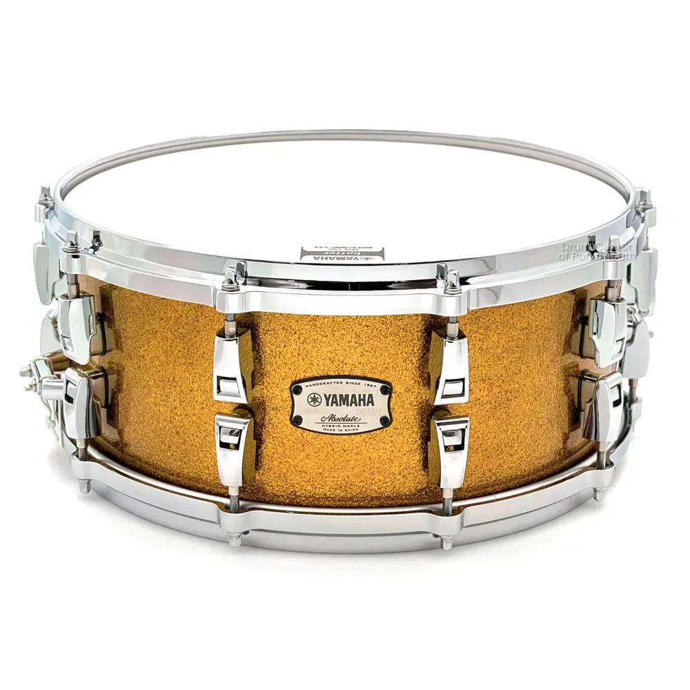 Yamaha Absolute Hybrid Maple Snare Drum 14x6 Gold Champagne - Drum Center Of Portsmouth