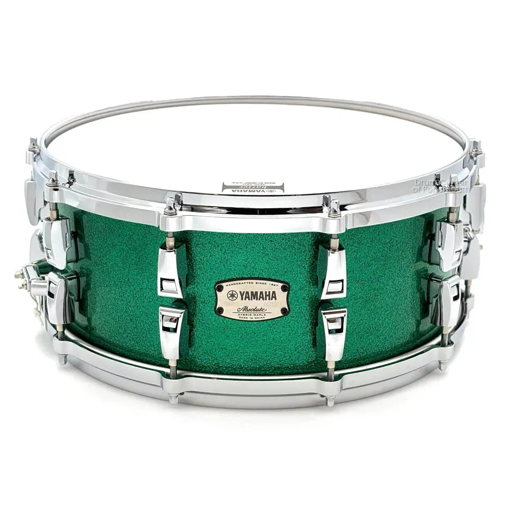 Yamaha Absolute Hybrid Snare Drum 14x6 Jade Green Sparkle - Drum Center Of Portsmouth