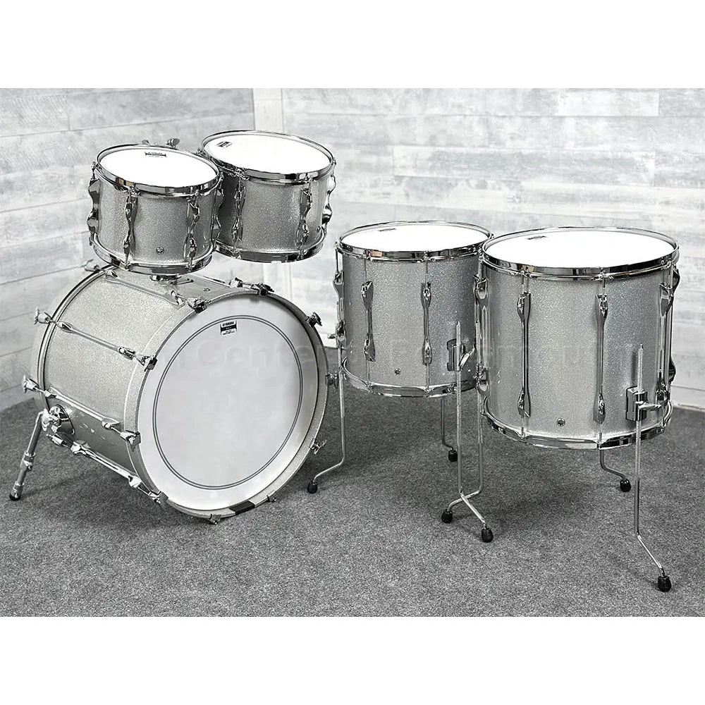 Yamaha Recording Custom 5pc Drum Set 22/10/12/14/16 Silver Sparkle - Drum Center Of Portsmouth