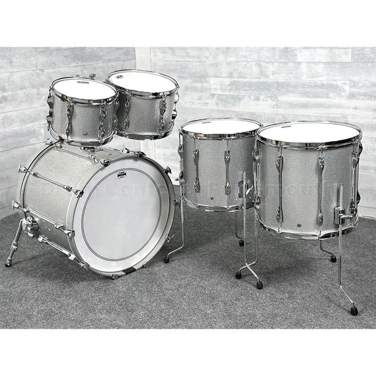 Yamaha Recording Custom 5pc Drum Set 22/10/12/14/16 Silver Sparkle - Drum Center Of Portsmouth
