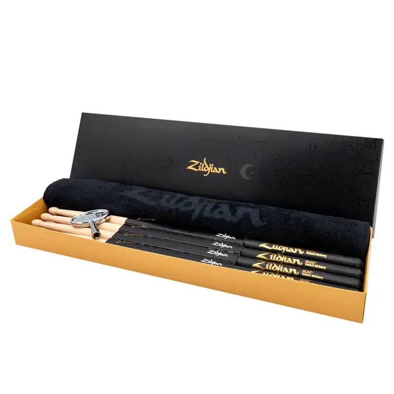 EMBARGOED - ENABLE NOV 27 - Zildjian 5B Dip Drum Stick Bundle - 4 Pairs w/FREE Towel & Drum Key - Drum Center Of Portsmouth