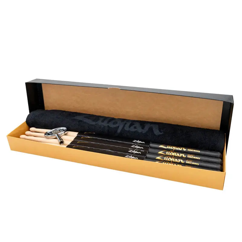 EMBARGOED - ENABLE NOV 27 - Zildjian 5B Dip Drum Stick Bundle - 4 Pairs w/FREE Towel & Drum Key - Drum Center Of Portsmouth