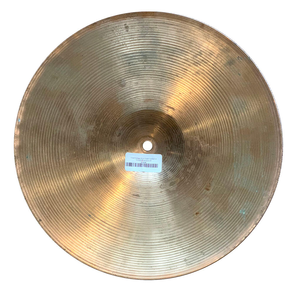 Used Vintage Zilco Crash Cymbal 14" 884 grams - Drum Center Of Portsmouth