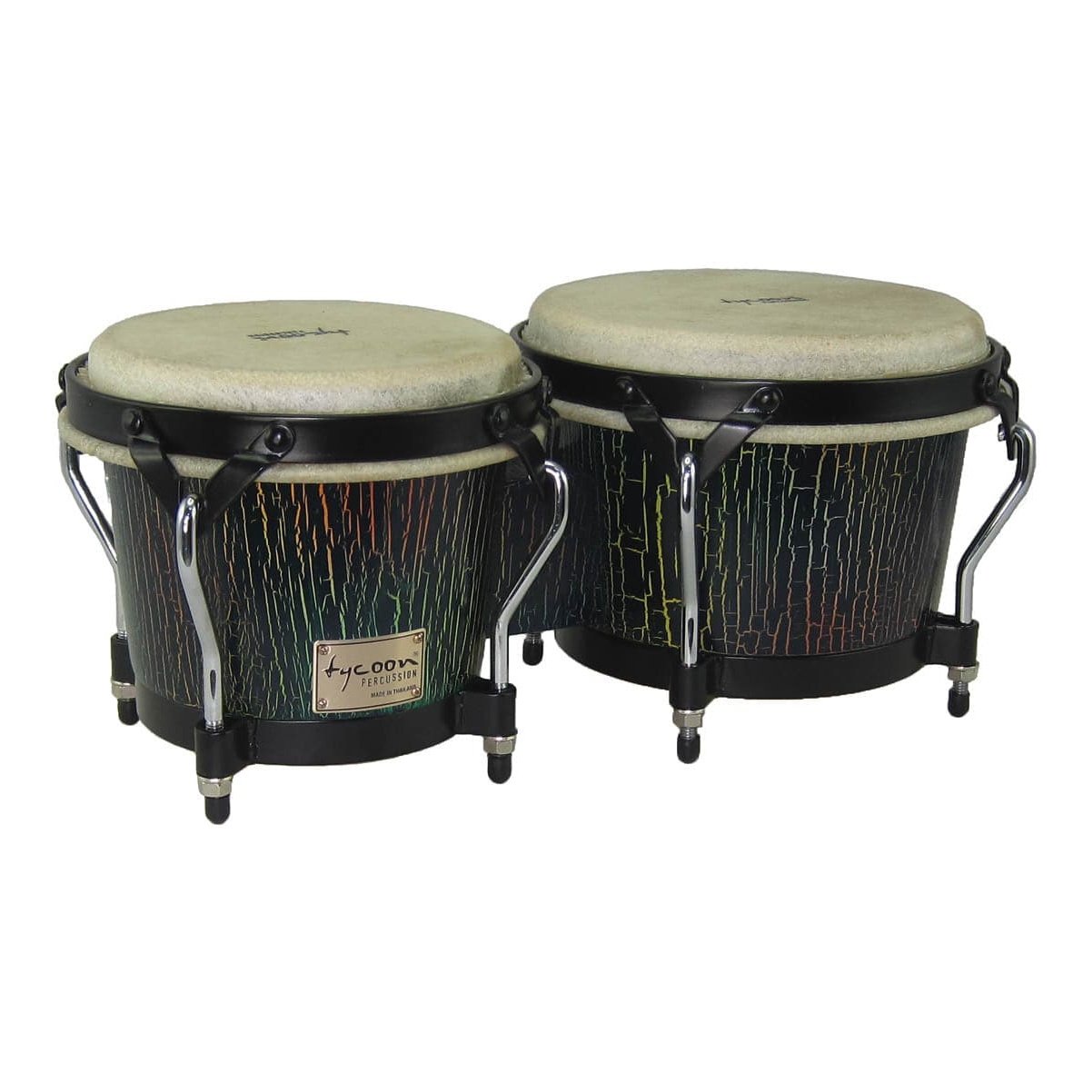 Tycoon Percussion : 7 & 8 1/2 Supremo Select Series Bongos With Dark Iris Finish