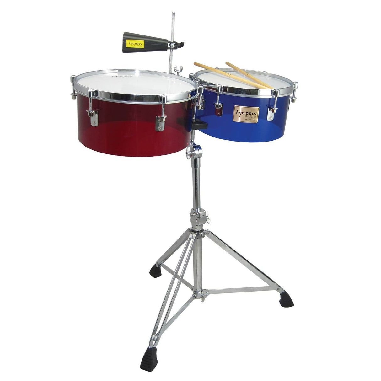 Tycoon Percussion : 13 & 14 Acrylic Timbales With Stand
