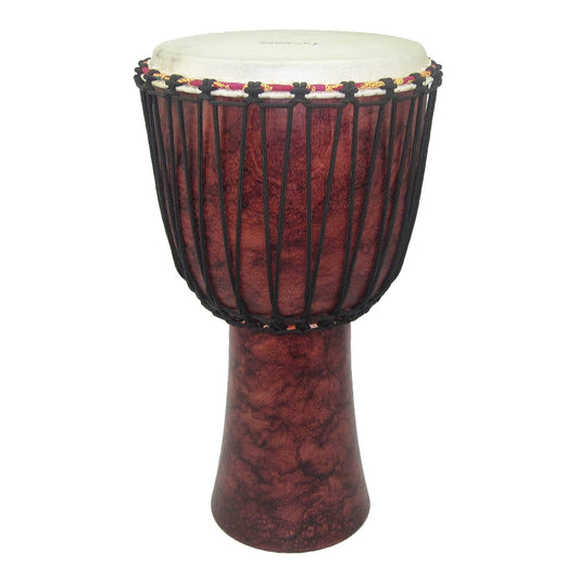 Tycoon Percussion : 10 Red Marble Rope Tuned Djembe