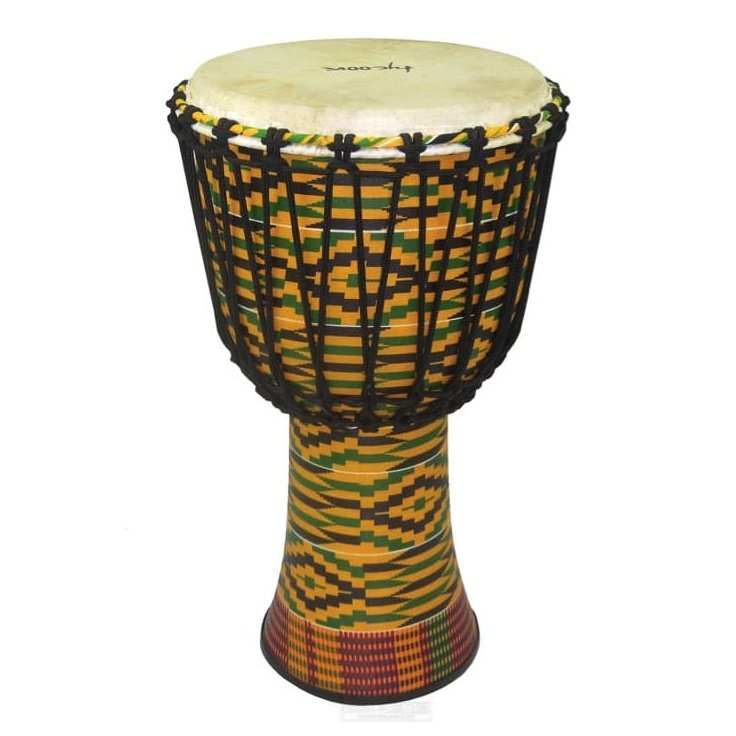 Tycoon 10 Inch. Fiberglass Djembe - Rope Tuned