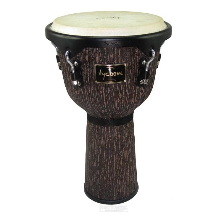 Tycoon Supremo Select Series Djembe - Lava Wood Finish - TJ-72BLW