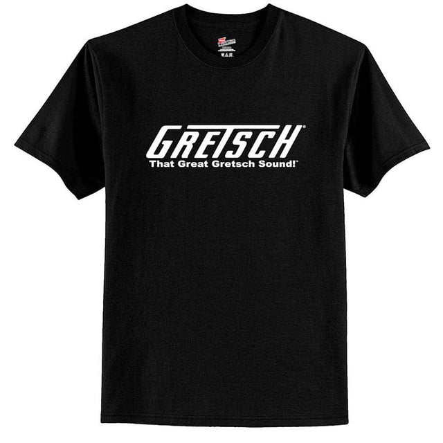 Gretsch Logo T-Shirt - Black T-Roof - Large