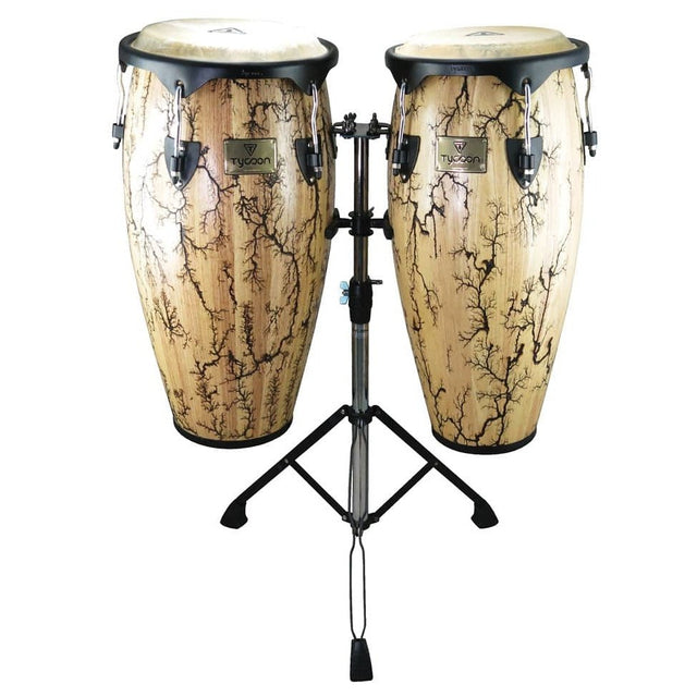 Tycoon 10&11in Supremo Select Series Congas - Willow Finish with Double Stand