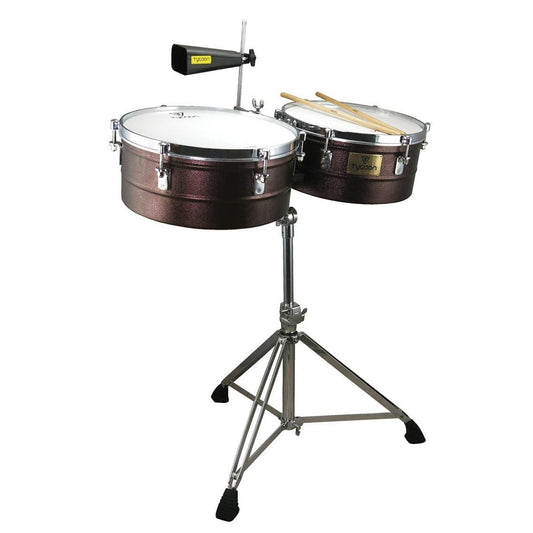 Tycoon 14 inch. & 15 inch. Splashed Copper Timbales