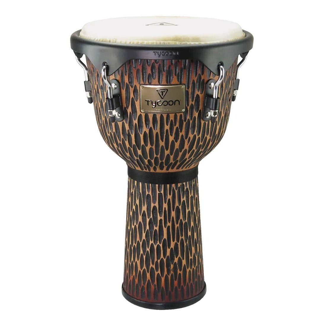 Tycoon 12 inch. Supremo Select Chiseled Orange Series Djembe