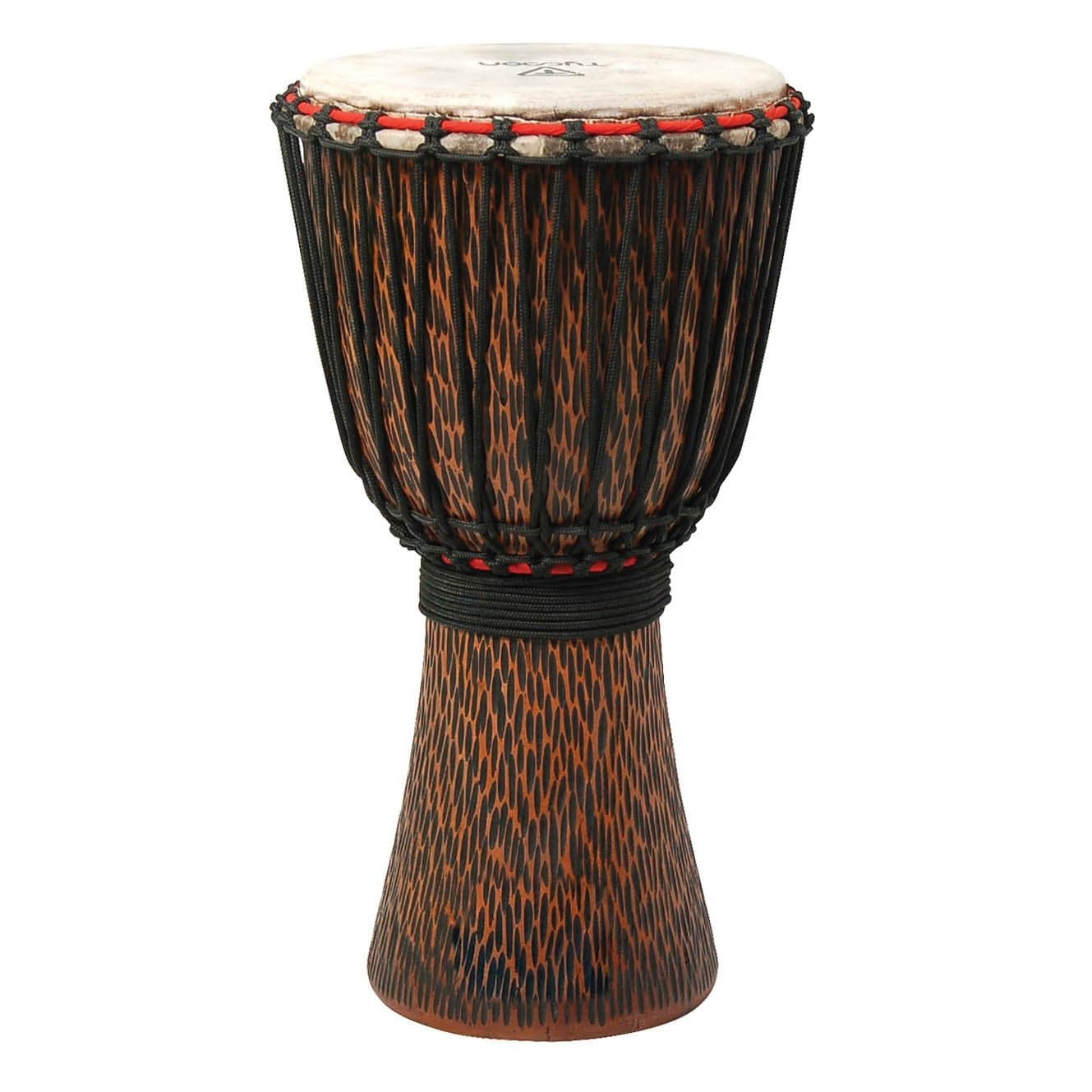 Tycoon 12 inch. Supremo Select Chiseled Orange Series Rope-Tuned Djembe