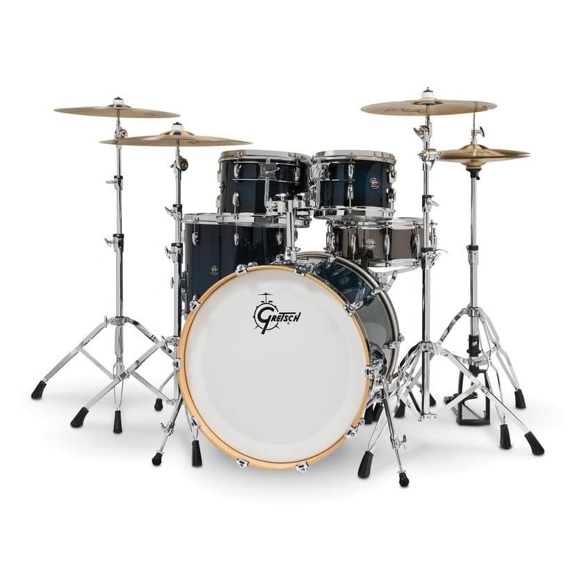 Gretsch Renown 5pc Drum Set Gloss Antique Blue Burst w/Steel Snare