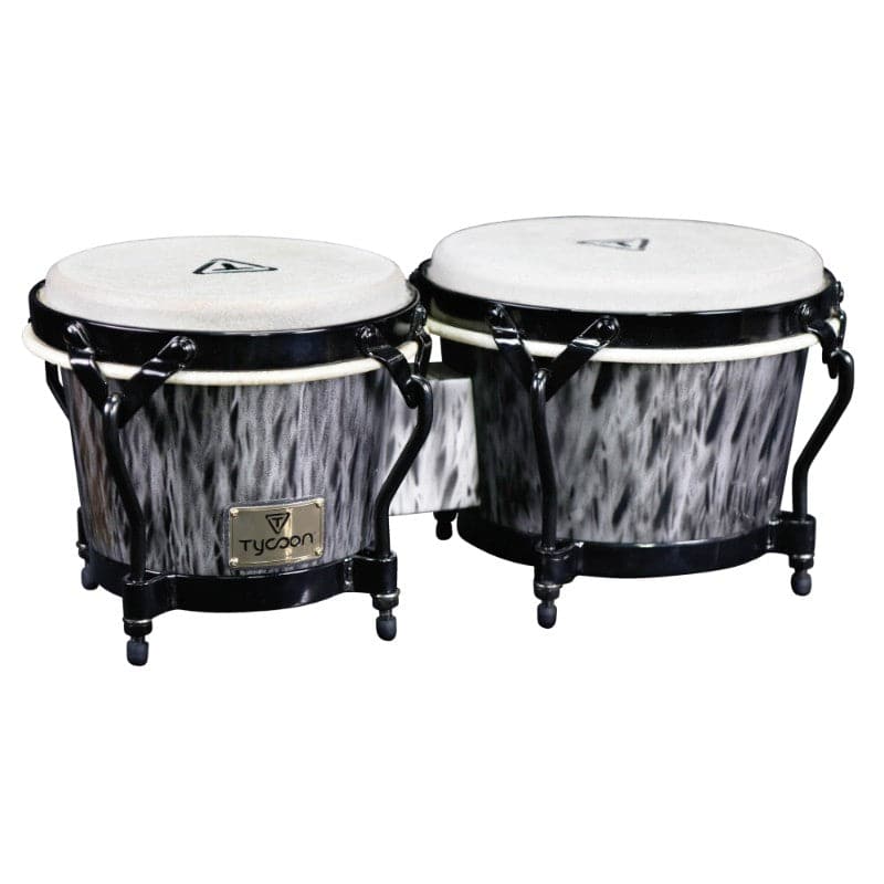 Tycoon Percussion Supremo Select Series Kinetic Steel Finish Bongos 7 inch. & 8-1/2 inch.