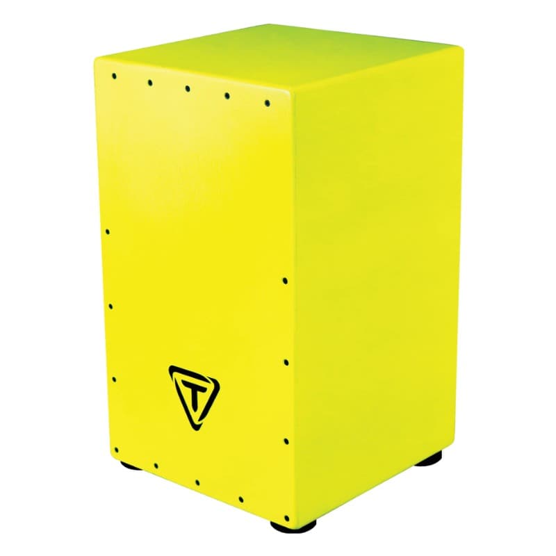 Tycoon Percussion Bold Series Cajon Pack Hi-Viz Yellow