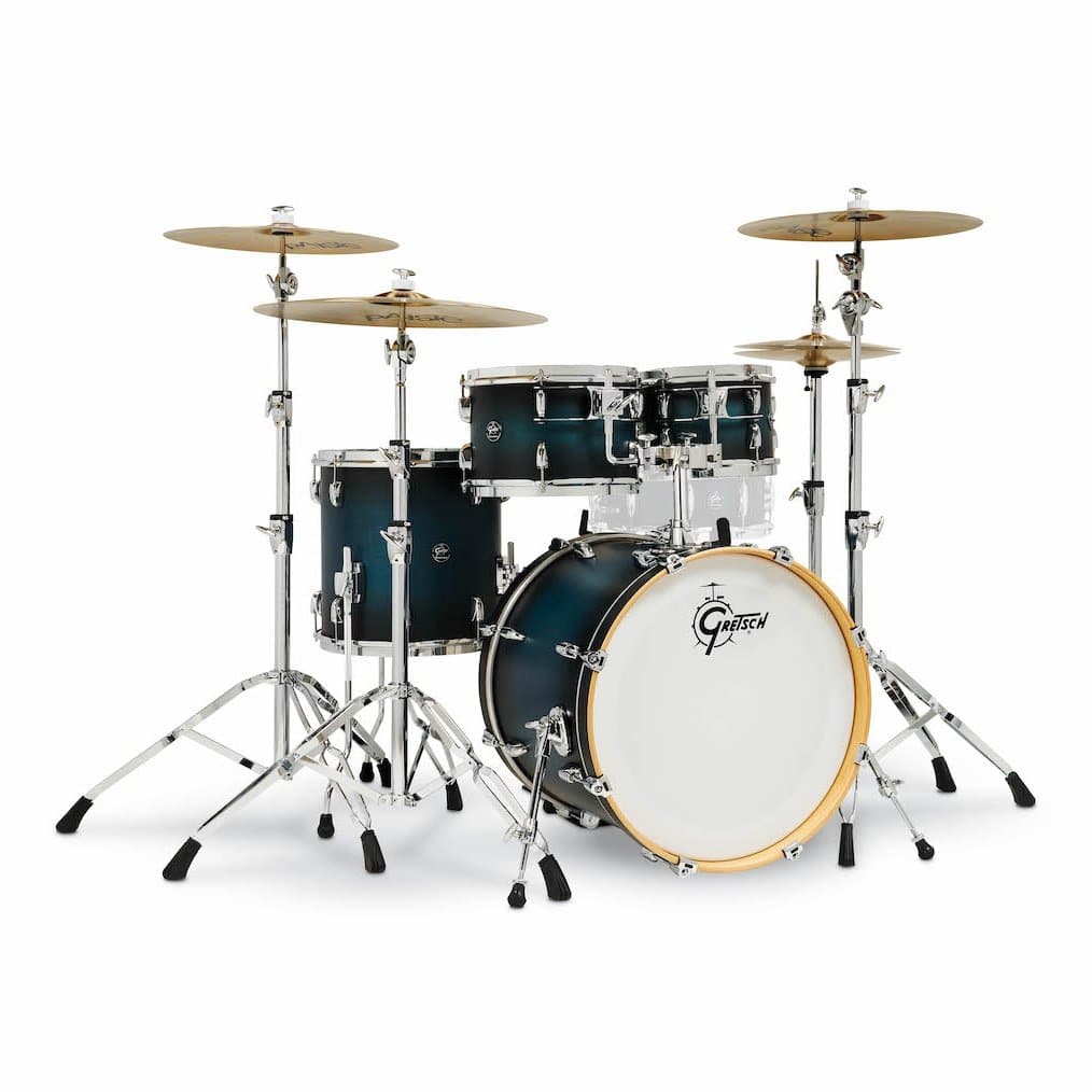 Gretsch Renown 4pc Drum Set 20/10/12/14 - Satin Antique Blue Burst