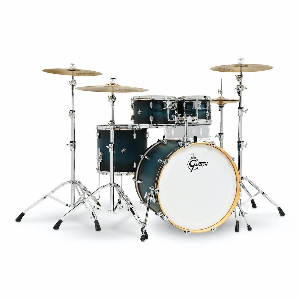 Gretsch Renown 4pc Drum Set 22/10/12/16 - Satin Antique Blue Burst