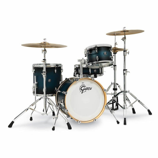 Gretsch Renown 4pc Drum Set 18/12/14/14x5 - Satin Antique Blue Burst