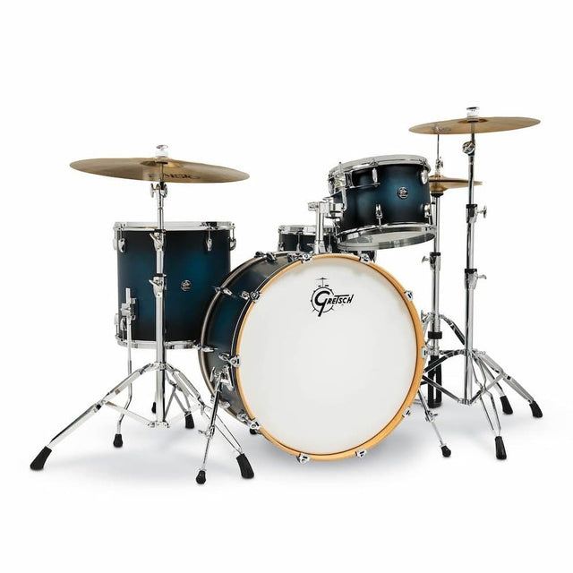 Gretsch Renown 4pc Drum Set 24/13/16/14x6.5 - Satin Antique Blue Burst