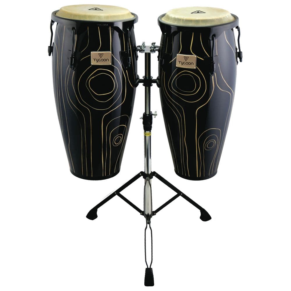 Tycoon Percussion 10&11 Supremo Select Cyclone Series Congas with Double Stand