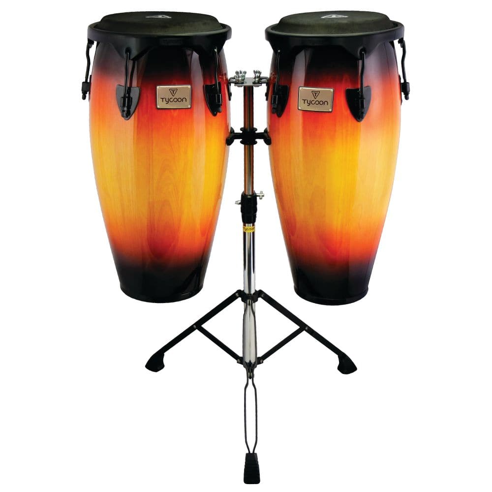 Tycoon Percussion 11&12 Supremo Sunburst Series Congas with Double Stand