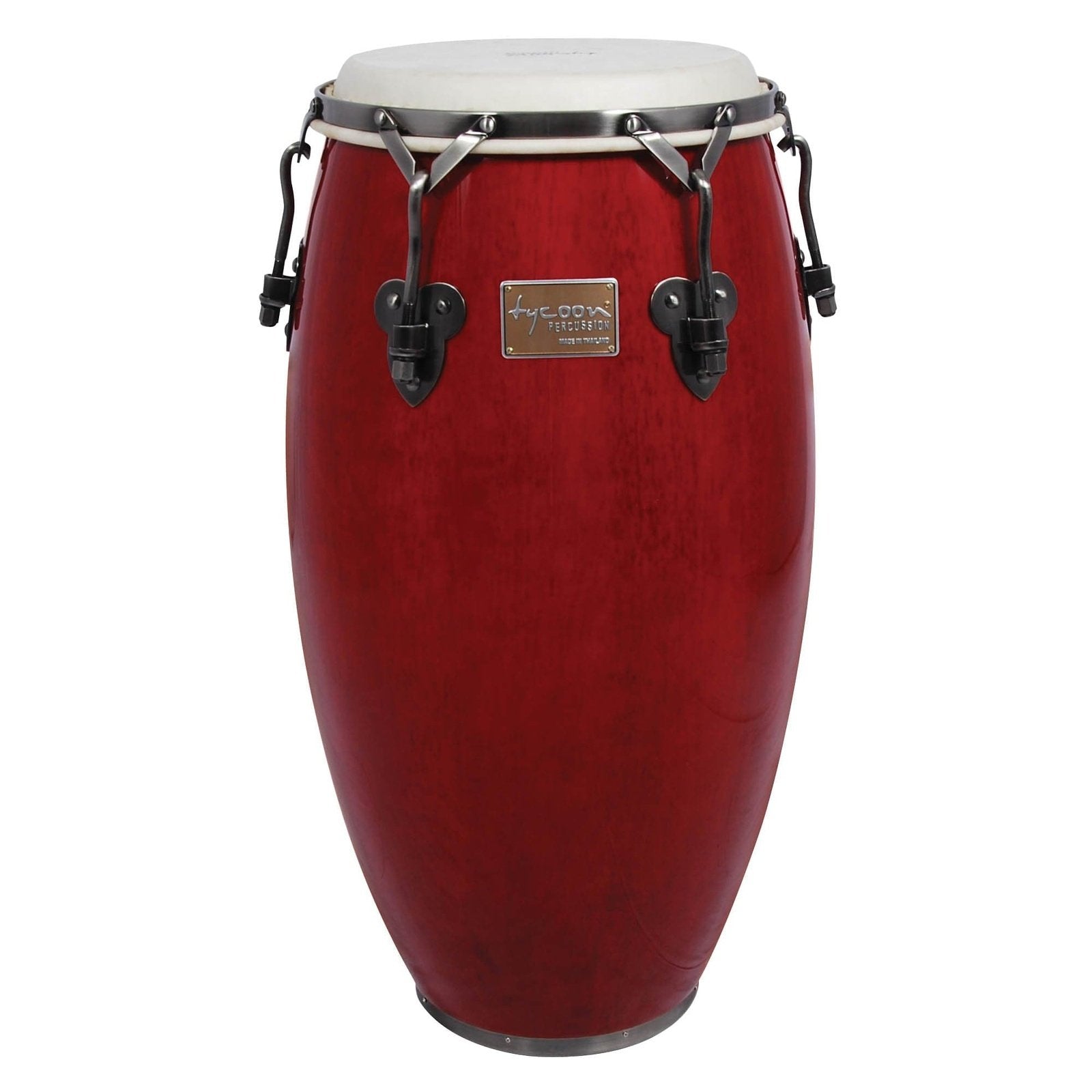 Tycoon Percussion 11 3/4 Signature Classic Series Red Conga With Matching Single Stand