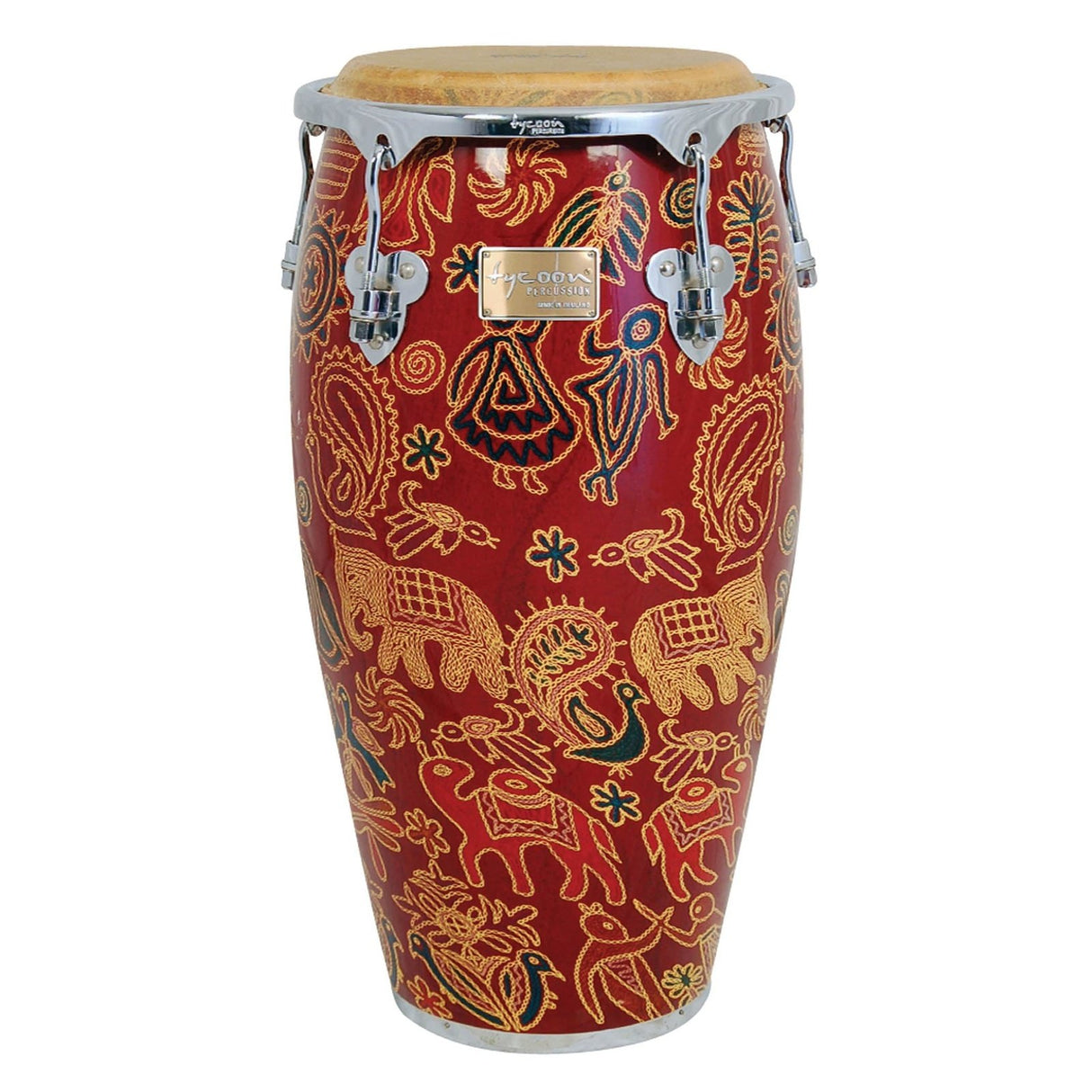 Tycoon Percussion 12 1/2 Master Fantasy Siam Series Tumba With Single Stand