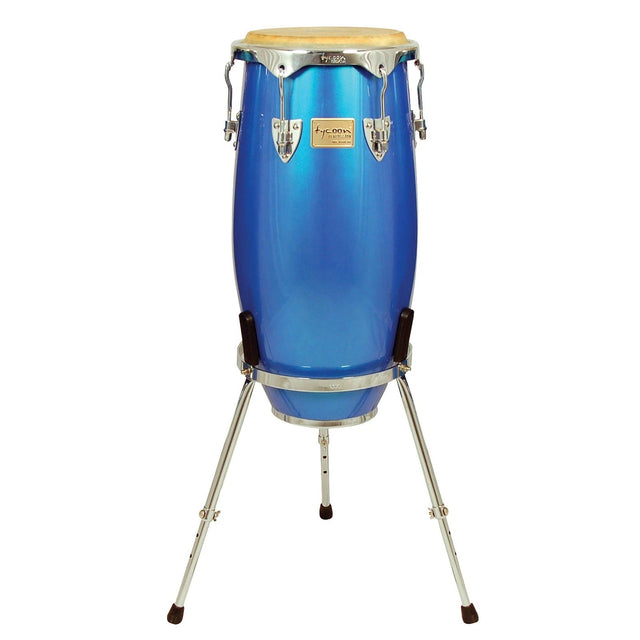 Tycoon Percussion 11.75 Concerto Series Blue Spectrum Conga With Single Stand