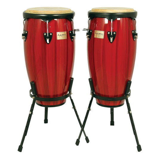 Tycoon 11.75 & 12.5 Artist Hand Painted Series Conga And Tumba With Stands