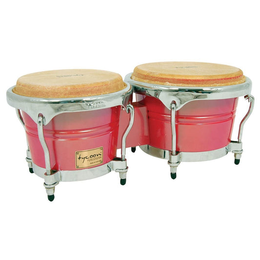 Tycoon Percussion 7 & 8 1/2 Concerto Series Bongos - Red Spectrum Finish
