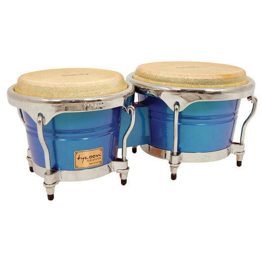 Tycoon 7 & 8 1/2 Concerto Series Bongos - Blue Spectrum Finish