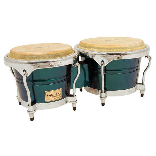 Tycoon 7 & 8 1/2 Concerto Series Bongos - Green Spectrum Finish