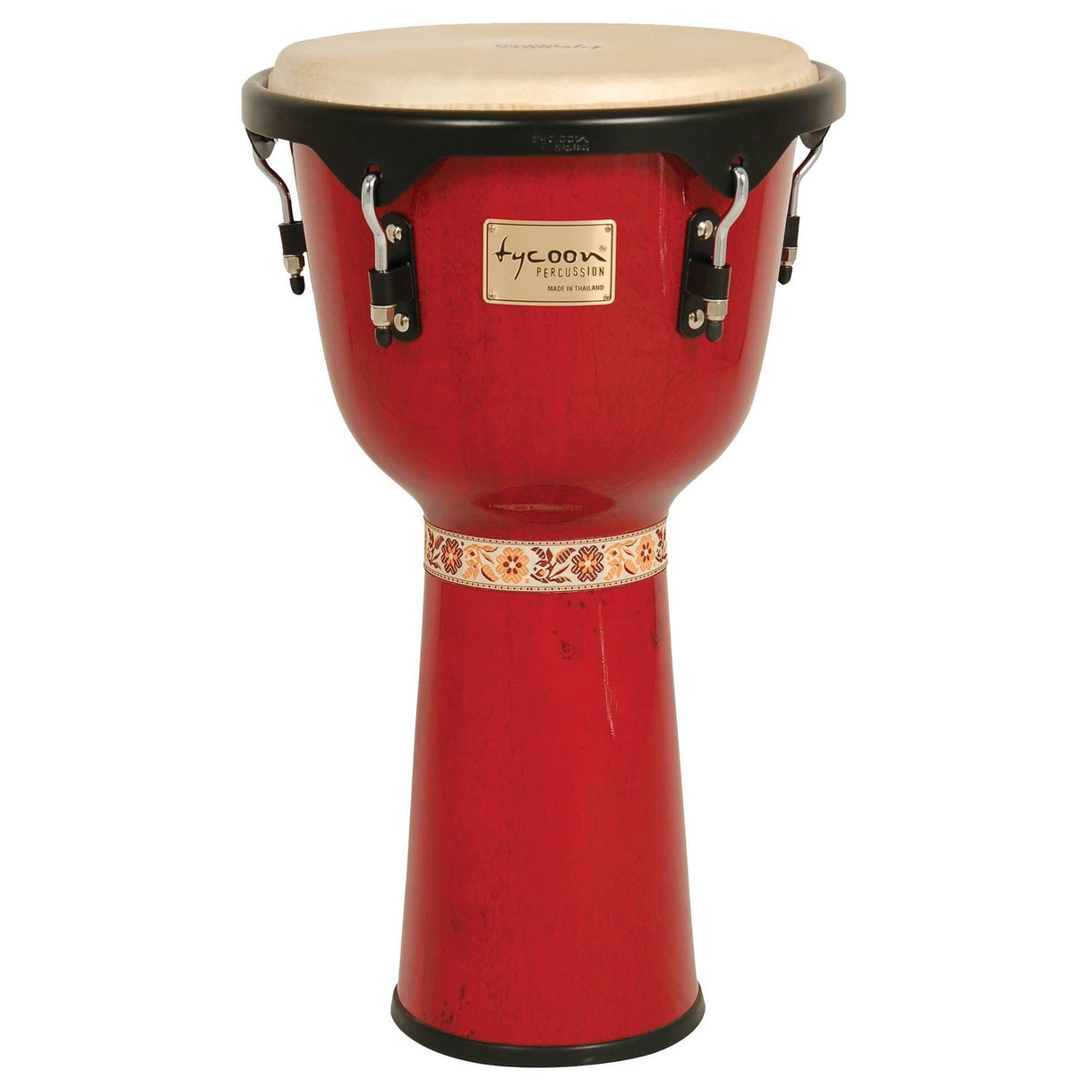 Tycoon Percussion 12 Artist Series Djembe - Red Finish