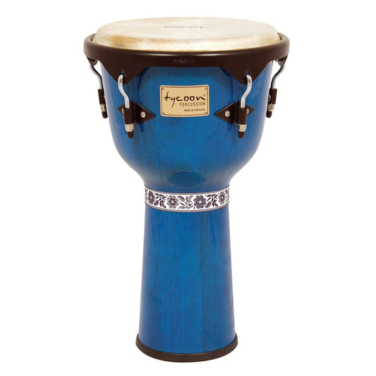 Tycoon Percussion 12 Artist Series Djembe - Blue Finish