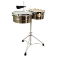 Tycoon Percussion 14 & 15 Brushed Chrome Shell Timbales
